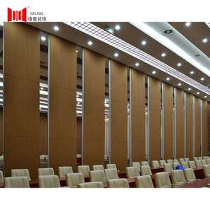 Divisor móvil temporal para <span class=keywords><strong>hotel</strong></span>, marco de aluminio, deslizante, plegable, acústico, de madera, Partición de pared - Product Image 3