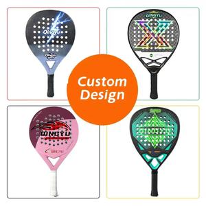 Raqueta de Pádel de Fibra de Carbono 3k 12k 18k de Calidad Premium Qingyu Sport OEM Personalizada, Fabricantes Profesionales de Raquetas de Pádel con Impresión - Product Image 3