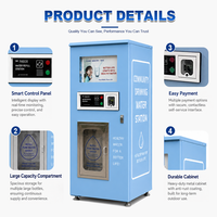 Máquina Expendedora de Agua Automática Comercial para Exteriores, 24 Horas, Sistema de Ósmosis Inversa, Estación de Llenado de Agua Potable Purificada