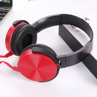 Casque audio filaire supra-auriculaire avec micro, prise jack 3,5 mm coudée, son stéréo basses profondes, casque pivotant à tête plate