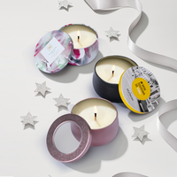 Boîte en métal ronde pour bougies, emballage cadeau d'usine, boîte personnalisée pour savon et bougies avec couvercles, boîte en métal pour baume solide