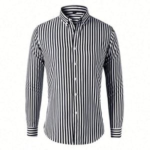 Chemise à manches longues pour homme, à fleurs, vintage, printemps, 100% coton, style coréen, style japonais, coupe slim, J0073 - Product Image 5