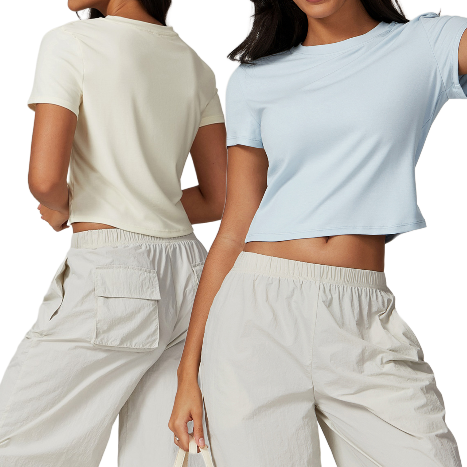 ECO Friendly Round Neck Women Crop Sports Summer Tight Shirts Recycled Fabric Breathable Yoga Short Sleeve Tops Fitness T-shirt
