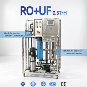 Système de filtration d'eau par osmose inverse commercial 500LPH avec membrane d'ultrafiltration, purificateur RO+UF - Product Image 2
