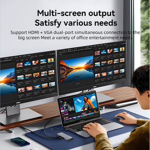 Loại C HUB tw13a 13 trong 1 <span class=keywords><strong>USB</strong></span> C HUB PD 100W dp 4K12 0Hz/8k30hz HD-<span class=keywords><strong>M</strong></span> * 2i â<span class=keywords><strong>m</strong></span> thanh VGA rj451000m USB3.0 * 3 SD/TF Loại C data3.0 - Product Image 3