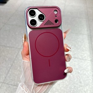 เคสโทรศัพท์มือถือแบบแม่เหล็กสีดั้งเดิมแบบด้าน สำหรับ iPhone 18 17 16 15 Pro Max พร้อมกรอบเลนส์กันกระแทก ฝาหลังแข็ง PC - Product Image 5