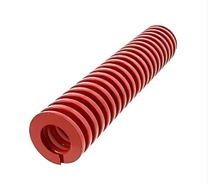 Ressort de compression rectangulaire en acier rouge à charge moyenne pour moule d'injection et machines de moulage - Product Image 1