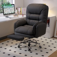 Fauteuil inclinable pivotant ergonomique Wayon avec repose-pieds pliable pour coin lecture dans la chambre