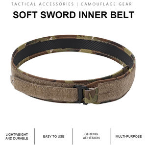 Ceinture de combat légère et réglable SINAIRSFOT Kydex, ceinture intérieure tactique en nylon camouflage pour style ULB - Product Image 2