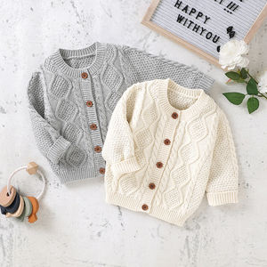 Aby ottlothes aboutique ababy lolothes IDS ooft ottlothing ONG leeve ITH uton weweater arardigan todos los sueter de bebés - Product Image 2