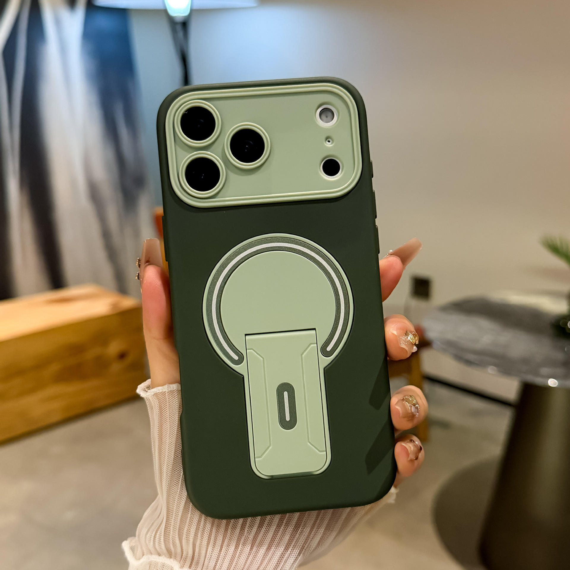 สีเขียว