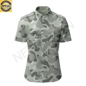 Chemise de soleil à séchage rapide pour homme, camouflage, UPF 50+, protection solaire, manches courtes, pour activités de plein air, pêche, randonnée, camping, sports - Product Image 6