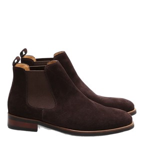 Bottes <span class=keywords><strong>Chelsea</strong></span> classiques décontractées pour hommes en daim, faites à la main, à cheville courte, semelle en caoutchouc, à enfiler, respirantes - Product Image 5