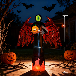 हेलोलीन इंफ्लेटेबल रेपर पंखों के साथ यार्ड आग की लौ को उड़ा देते हैं - Product Image 2