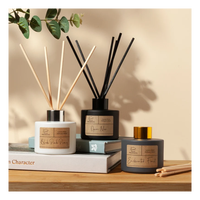 Bouteille diffuseur personnalisée de 50 ml, bouteille diffuseur à roseaux électro-plaquée de couleur, bouteille en verre d'aromathérapie pour diffuseurs de 100 ml