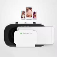 SHINECON VR 360 ° HD Films et jeux mobiles Casque de réalité virtuelle Lunettes VR pour Smartphones 4.7-6.53"