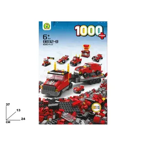 Kit de construction de camion de course, 1000 pièces, ensemble de construction 6 en 1 pour enfants de 6 ans et plus - Product Image 1