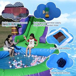 21x9x12ft Inflatable trượt nước hồ bơi CE chứng nhận dễ dàng thiết lập 2 năm bảo hành người lớn trẻ em nhiệm vụ nặng nề đầy đủ PVC thương mại cấp - Product Image 4