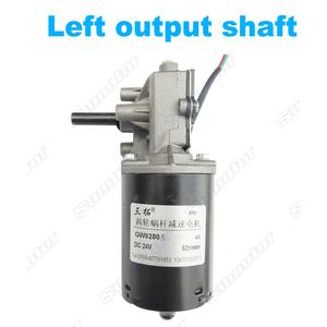 GW6280 DC 12V 24V 30 52 100 Rpm Motor de engranaje helicoidal <span class=keywords><strong>el</strong></span>éctrico autoblocante para puerta de persiana enrollable limpiaparabrisas barbacoa - Product Image 2