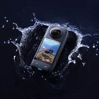 Caméra d'action 4K Inst360 X3, caméra panoramique sportive pour la moto, le ski, 4K haute définition 30FPS, caméra Go