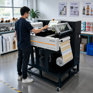 VR30X Pro Easy to Operate 7 Inch Touch Screen Label Finisher Integrated <b>Lamination</b> Slitting Function for Entry Level Use - Product Image 4
