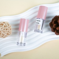 Vente en gros de flacons de gloss à lèvres ronds portables et rechargeables, 4 ml, mini flacon d'échantillon de gloss à lèvres
