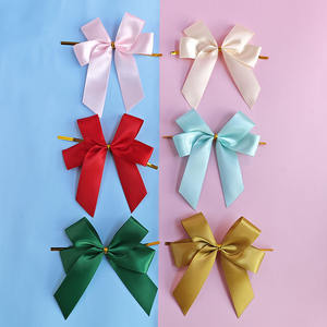 <span class=keywords><strong>Ruban</strong></span> de <span class=keywords><strong>satin</strong></span> noué en spirale, nœuds pré-noués, fleurs pré-fabriquées à nouer pour les fêtes de Noël, cadeaux, bonbons, sacs à pain, paniers décoratifs - Product Image 2