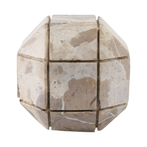Ornamento geometrico moderno in marmo scolpito per decorazioni per la casa, bagno, ufficio, soggiorno, mensola, tavolino da caffè - Product Image 5