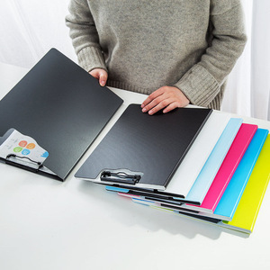 Deli 5016 <b>A4</b> Clipboard With Clip Strong Splint Office Writing Pad Board Colorful Foldable File <b>Folder</b> For <b>Document</b> Storage - Product Image 1