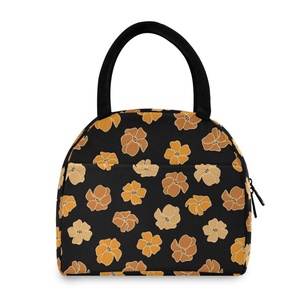 Hawaii Puakenikeni Portable Lunch Bag Zipper Thermal Insulated Food Storage Cooler Bag Lunch Box Insulated Bag for Casual Work - Product Image 1