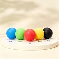 Balle de massage en silicone pour fascia, relaxation du cou, entraînement de yoga, outil de récupération musculaire haute élasticité pour les jambes et les méridiens