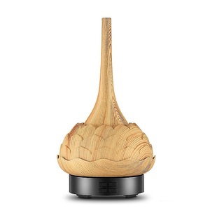 Wood Grain Desktop Aroma Diffuser With Mist <b>Light</b> Home Humidifier Usb Powered Less Than 0.5L Capacity - Product Image 5