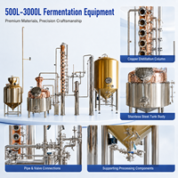 Système d'équipement de fermentation et de distillation Teve en acier inoxydable, à contrôle de température, haute performance, grande capacité et durable