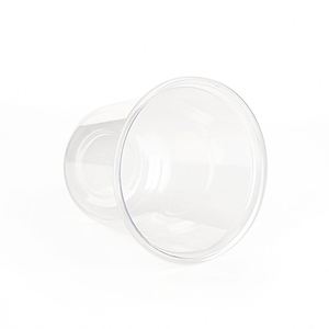 Gobelet à smoothie jetable 89 mm 14 oz en PP PLA PET, transparent dépoli, avec couvercle en plastique en forme de U pour café, thé, lait, à paroi simple - Product Image 2