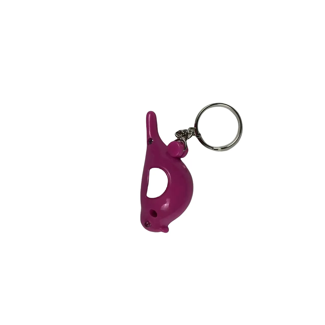 Wholesale Customization Crafts Gifts Cartoon Keychain Bird Pendant Keyring Led Light Whistle Key Finder