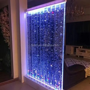 Fontaine Murale Cascade à Bulles Acrylique <span class=keywords><strong>D</strong></span>écorative de Salon Intérieur Artificielle avec Lumières LED en Gros - Product Image 4