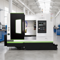 Tour CNC à banc incliné avec outils motorisés et broche simple