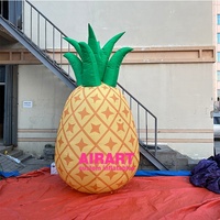 Modèle de pêche géante gonflable de 3 m, fruits gonflables personnalisés pour la publicité de festival, à vendre