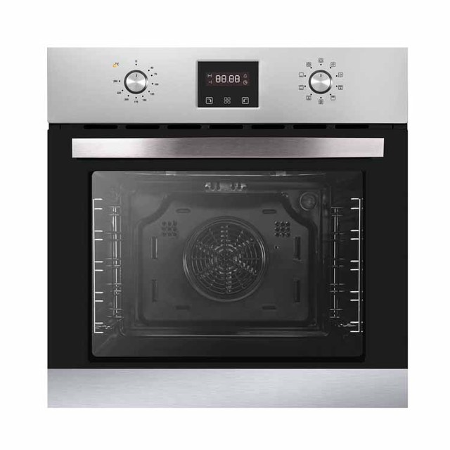 New Arrival Stainless Steel Double Oven Built in Mechanical Knob Control Built in Oven 90 cm