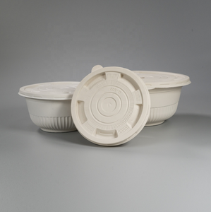 Bol à salade biodégradables en maïs, ml de haute qualité/CPLA bol de fruits jetables pour bébé à porter avec couvercle - Product Image 6
