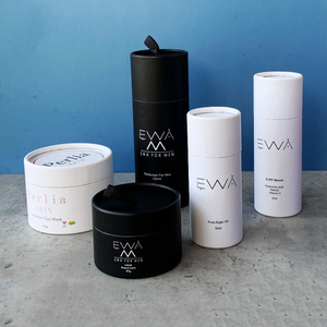 Custom Printed Logo Kraft <b>Cylinder</b> Tube Round Paper Gift Packaging - Product Image 3