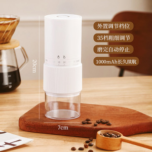 Moulin à café électrique USB personnalisé avec logo, rechargeable, pour grains, épices, cadeaux de fête - Product Image 2