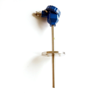 Sensor Termopar Tipo K de Alta Precisión Hongtai SS304 con Brida y Vaina Roscada para Calderas Industriales de Energía