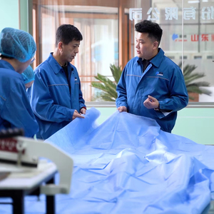 قماش غير منسوج عالي الجودة مضاد للكهرباء الساكنة ومقاوم للماء 35 جرام/متر مربع 45 جرام/متر مربع <span class=keywords><strong>SMS</strong></span> SMMS SMMSS لملاءات الأسرة الطبية - Product Image 6