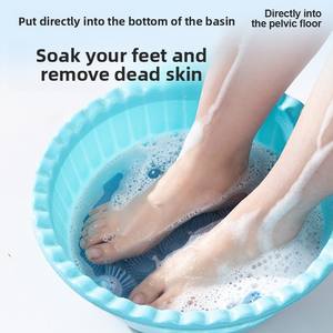 סיליקון אמבט מחליק אמבט מחצלת סגלגל גב בצורת גב פריט להסרת עור עור מת לחדר מקלחת - Product Image 4