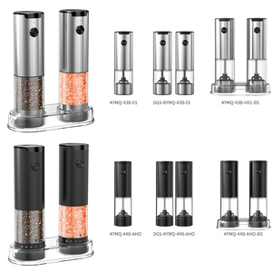Özel Tasarım Cliton Kelitong Pille Çalışan Harici Ayarlanabilir Baharat Değirmeni Tuz Karabiber Değirmeni Elektrikli Tuz ve Karabiber Öğütücü Seti - Product Image 5