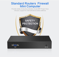 HLY Firewall-Mini PC en tel, Ordenador de 4 núcleos J1900, pfsense, 4 GB de Ram, 30G, SSD, Mini PC, 4 puertos Lan Gigabit, enrutador