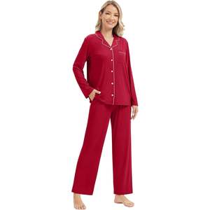 Pijamas de Novia Modales OEM ODM, Ropa de Dormir para Mujer, Pijamas de Bambú Personalizadas para Mujer, Pijamas de Invierno, Fábrica de Ropa de Dormir en Vietnam - Product Image 3