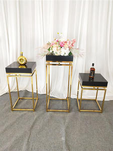 Furun Factory Table à dessert élégante en acier inoxydable pour gâteau de mariage, plinthe d'affichage, décoration d'anniversaire de mariage - Product Image 2