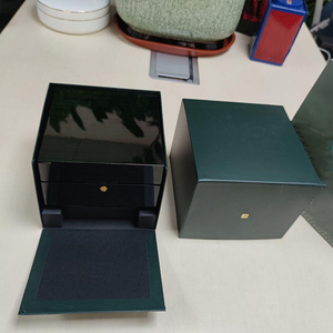 Factory Direct Dark Green Wooden Watch <b>Box</b> <b>Black</b> PU Lining Watch Storage <b>Box</b> with Accessories Custom Logo Luxury Watch Packaging - Product Image 5